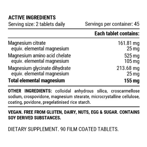 Pillar Performance Triple Magnesium Tablets