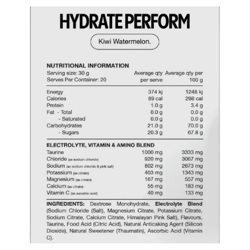 Switch Nutrition Hydrate Perform